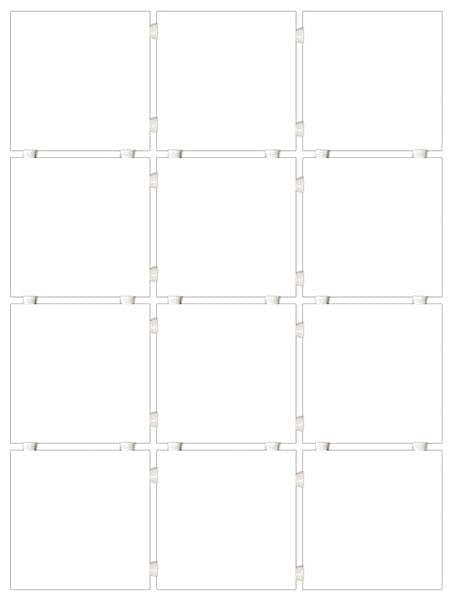Керамическая плитка для стен, серия Конфетти (полотно 30x40 из 12 частей)