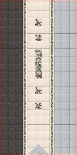 Керамическая плитка для стен, серия Караоке (полотно 30x40 из 12 частей)