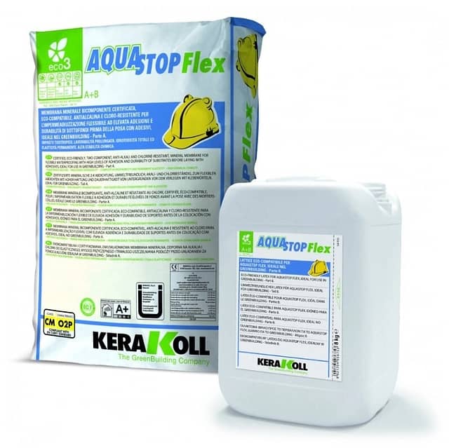 Гидроизоляция на цементной основе AQUASTOP FLEX (COMP A+B), 24/8 кг