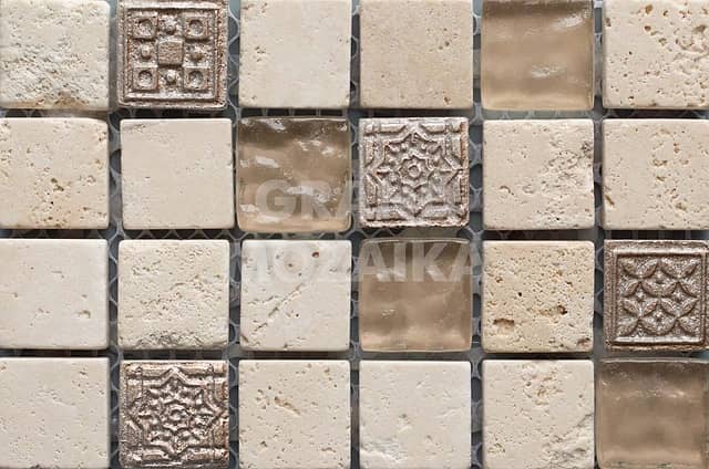 Мозаика из стекла и камня, серия Dao mix