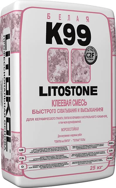 Эластичная клеевая смесь LITOSTONE K99, 25кг