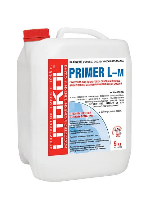 Грунтовка для подготовки оснований PRIMER L-м, 5 кг