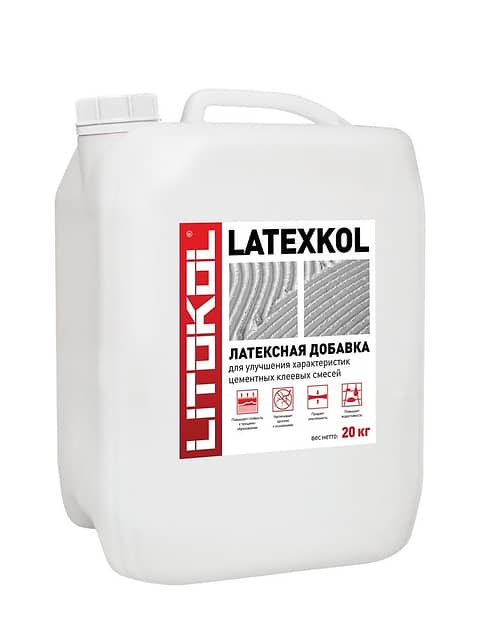 Латексная добавка к цементным клеям LATEXKOL-м, 20 кг