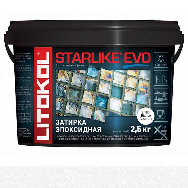Эпоксидная затирка Starlike EVO S.100 BIANCO ASSOLUTO