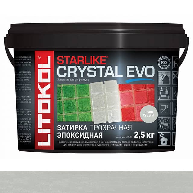 Эпоксидная затирка Starlike EVO S.700 CRYSTAL 2,5 кг