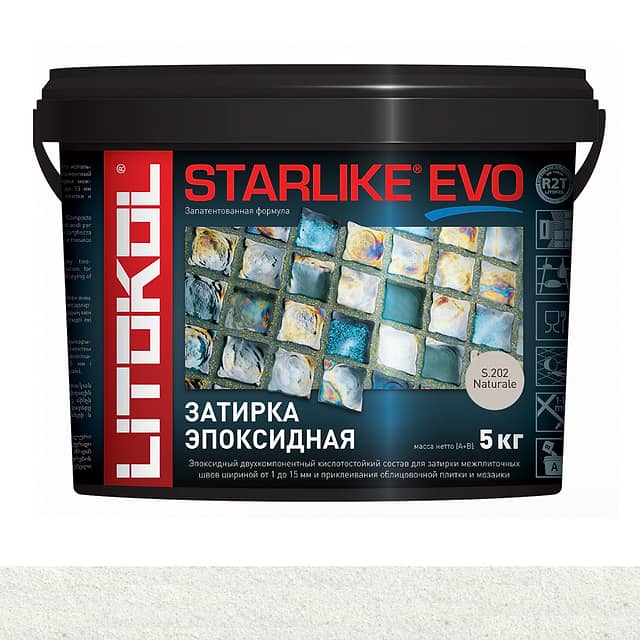 Эпоксидная затирка Starlike EVO S.202 NATURALE 5 кг