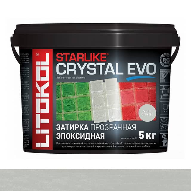 Эпоксидная затирка Starlike EVO S.700 CRYSTAL 5 кг