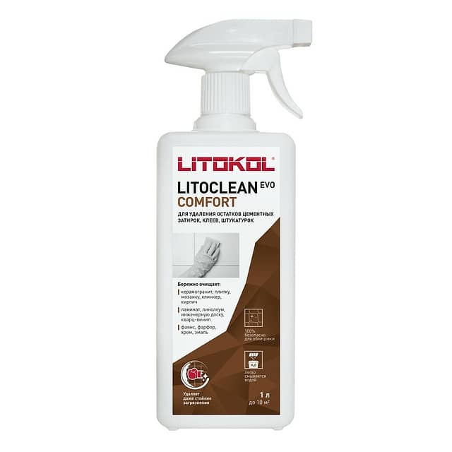 Средство для удаления остатков цементных растворов LITOCLEAN COMFORT EVO, 1л