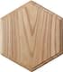 Шестигранная деревянная плитка с английской фаской из карагача