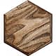 Шестигранная деревянная плитка с английской фаской из карагача