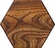 Шестигранная деревянная плитка с фаской 45 градусов (из карагача)