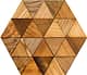 Шестигранная мозаика с 3d эффектом (из карагача)