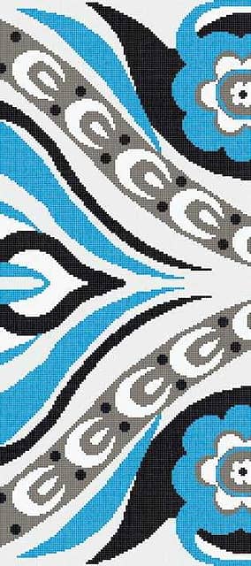 Мозаичное панно (Amelie Blue A), серия Decorations