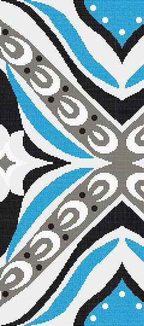 Мозаичное панно (Amelie Blue E), серия Decorations