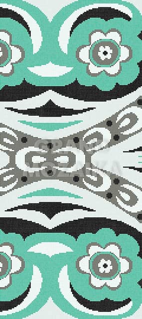 Мозаичное панно (Amelie Green B), серия Decorations