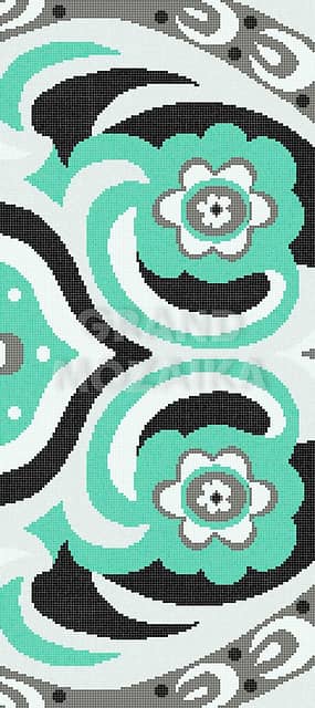 Мозаичное панно (Amelie Green D), серия Decorations