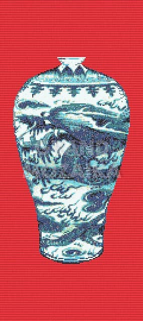 Мозаичное панно (Blue Vases C), серия Decorations