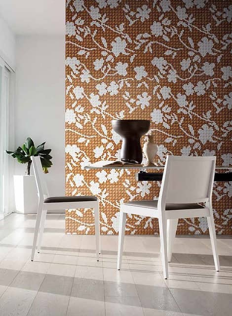 Мозаичное панно (Flower Corner Brown), серия Decorations