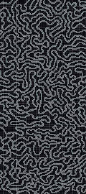 Мозаичное панно (Groove Black A), серия Decorations