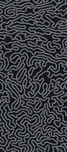 Мозаичное панно (Groove Black B), серия Decorations