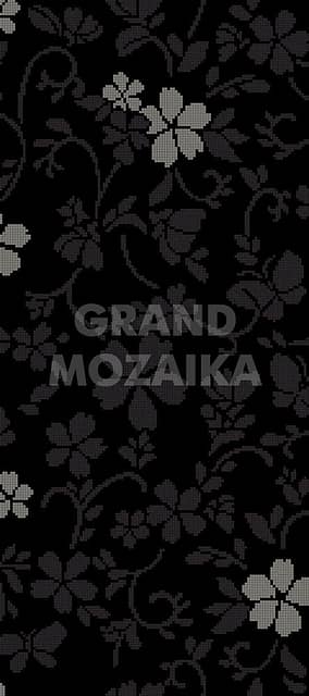 Мозаичное панно (Hana-Flower Dark B), серия Decorations