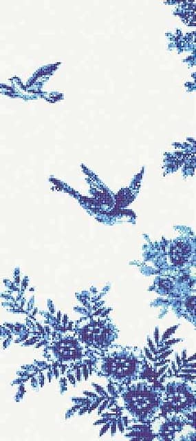 Мозаичное панно (Jardin Bleu B), серия Decorations