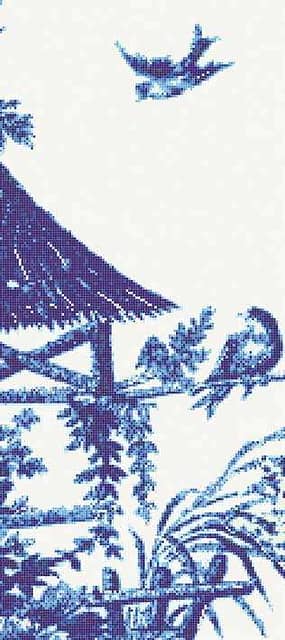 Мозаичное панно (Jardin Bleu D), серия Decorations