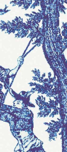 Мозаичное панно (Jardin Bleu H), серия Decorations