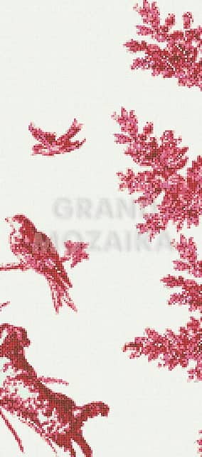 Мозаичное панно (Jardin Rouge E), серия Decorations