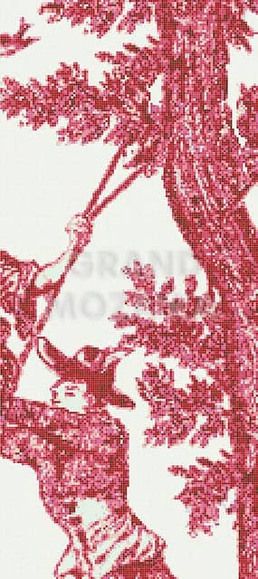 Мозаичное панно (Jardin Rouge H), серия Decorations