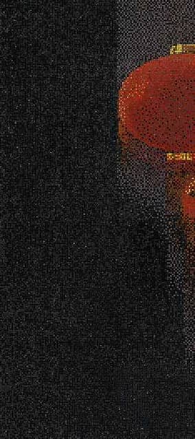 Мозаичное панно (Lanterns Black A), серия Decorations