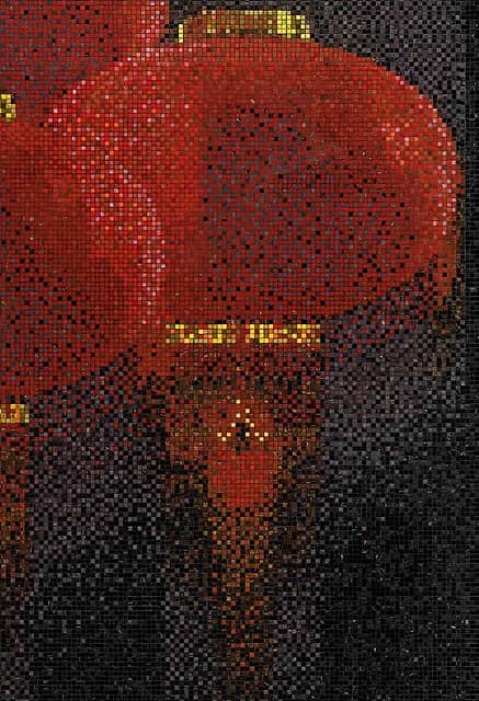 Мозаичное панно (Lanterns Black B), серия Decorations