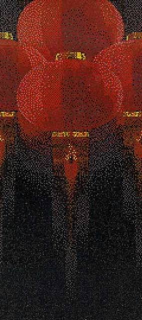 Мозаичное панно (Lanterns Black B), серия Decorations