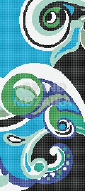 Мозаичное панно (Pizzo Blu A), серия Decorations