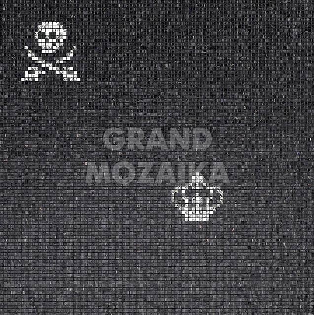 Мозаичное панно (Skulls & Crowns Black), серия Decorations