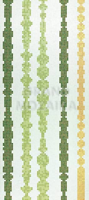 Мозаичное панно (Columns Green A), серия Decorations