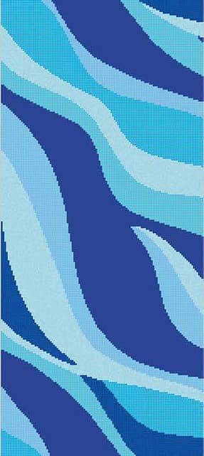 Мозаичное панно (Onde 20 Celeste B), серия Decorations