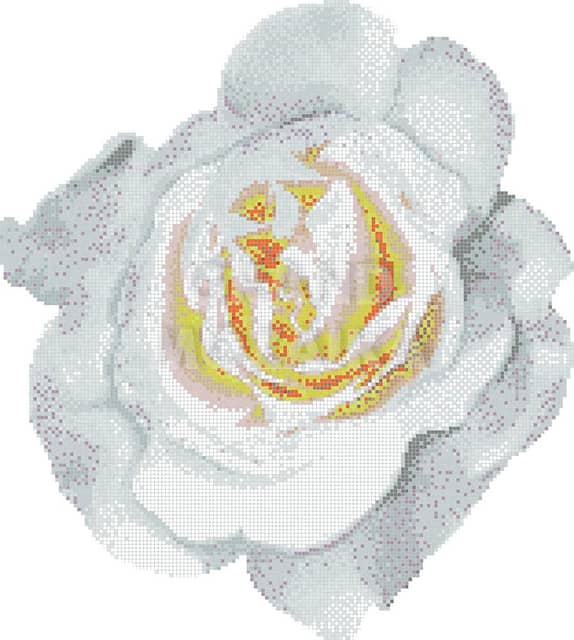 Мозаичное панно (Rosa Bianca), серия Decorations