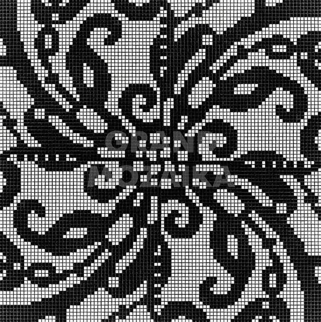 Мозаичное панно (Embroidery Black), серия Opus Romano Decorations