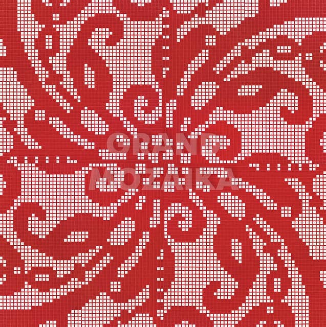 Мозаичное панно (Embroidery Red), серия Opus Romano Decorations