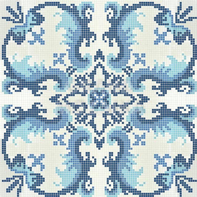 Мозаичное панно (Olimpia Blue), серия Opus Romano Decorations