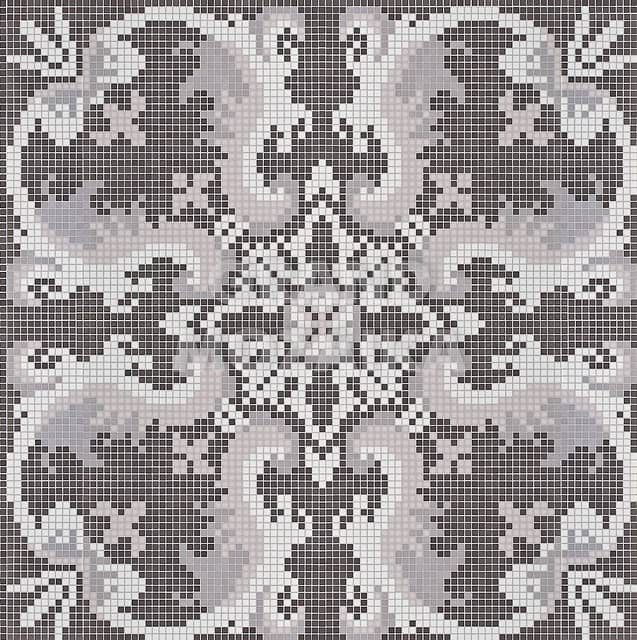 Мозаичное панно (Olimpia Dark Grey), серия Opus Romano Decorations