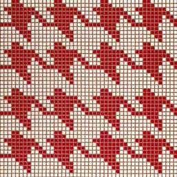 Мозаичное панно (Pied De Poule Rosso), серия Opus Romano Decorations