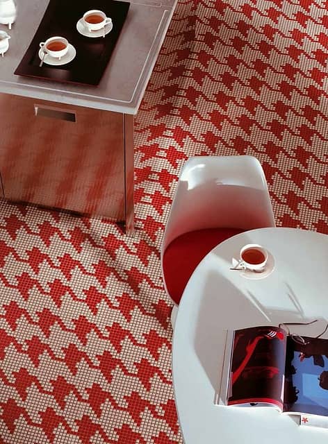 Мозаичное панно (Pied De Poule Rosso), серия Opus Romano Decorations