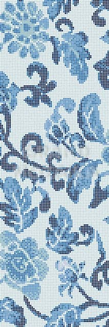 Мозаичное панно (Summer Flowers Blue A), серия Opus Romano Decorations