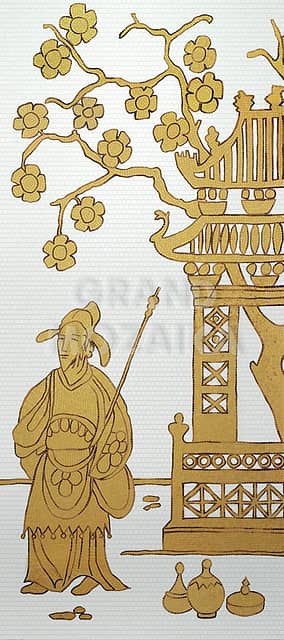 Художественное мозаичное панно (Chinoiserie D), серия Decorations
