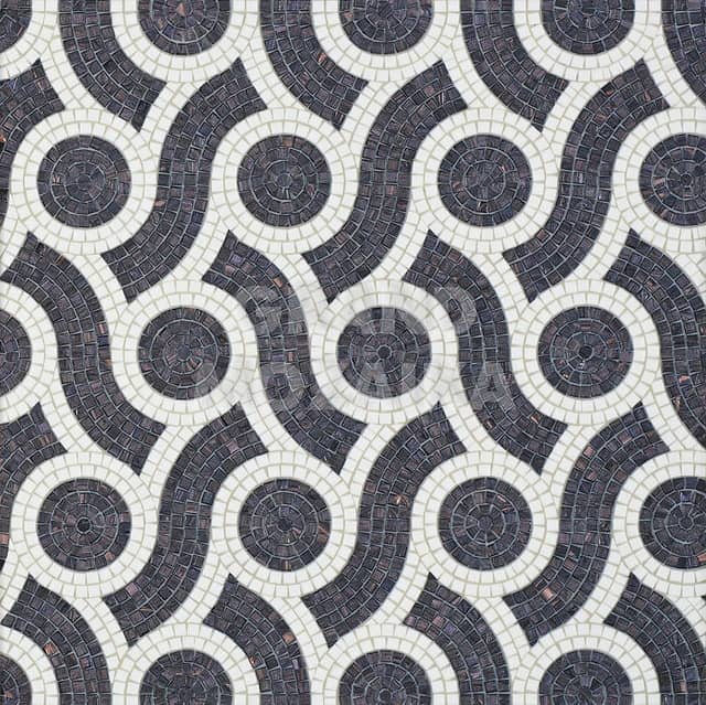 Художественное мозаичное панно (Plait Black), серия Decorations