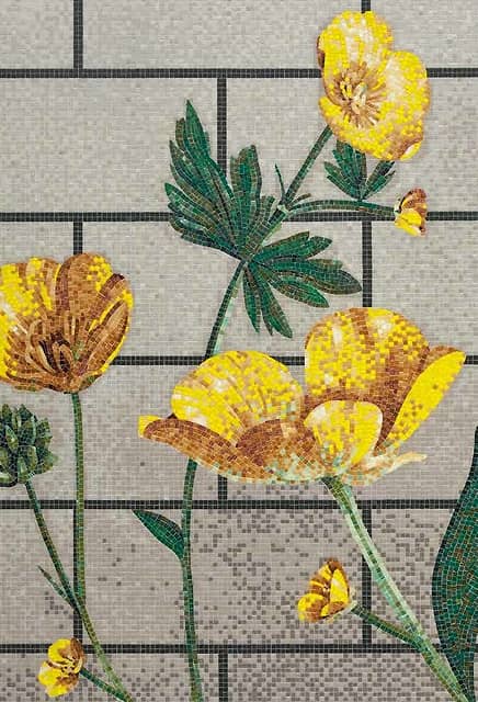 Художественное мозаичное панно (Ranunculus C), серия Decorations