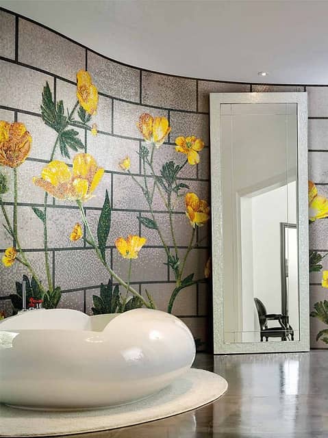 Художественное мозаичное панно (Ranunculus D), серия Decorations