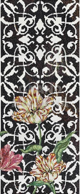 Художественное мозаичное панно (Tulips D), серия Decorations